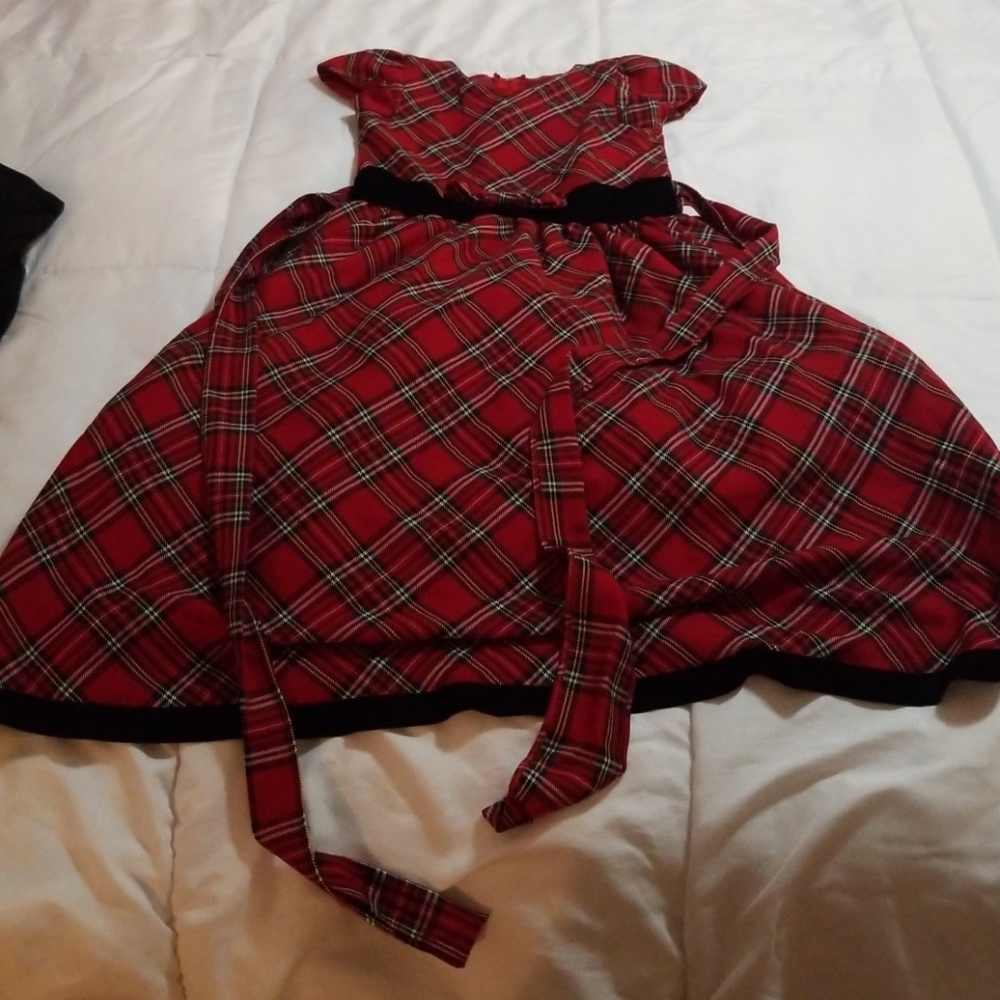 Sweet pea and lilli red plaid dress